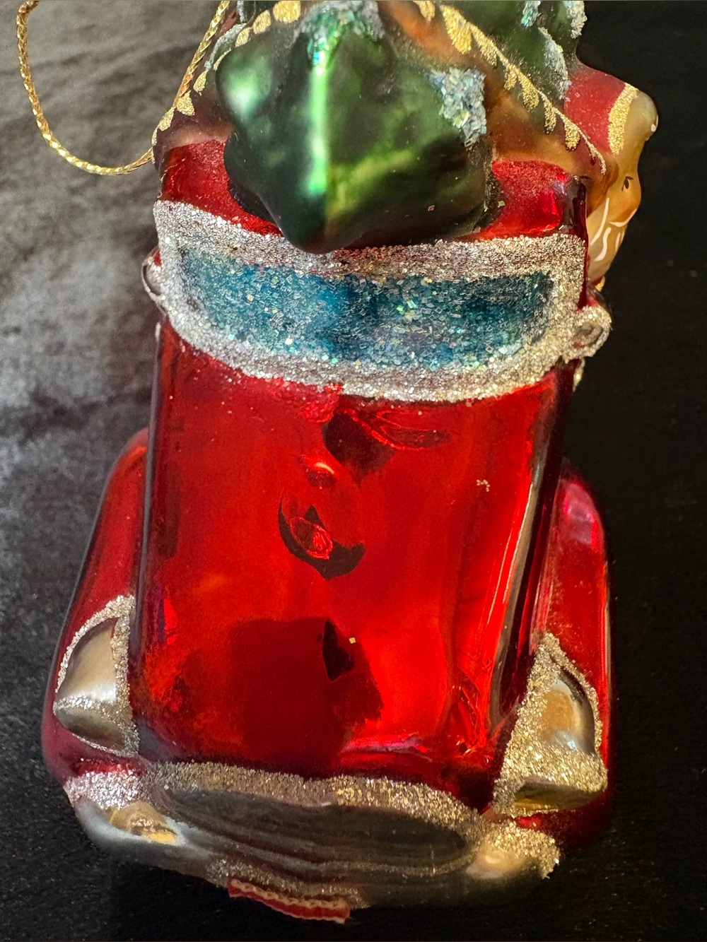 Vintage Christmas Delivery Truck Glass Ornament - Picture 10 of 10